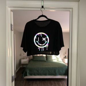 Reflective Crop Top